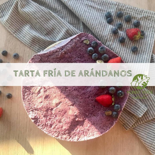 Tarta fría de arándanos