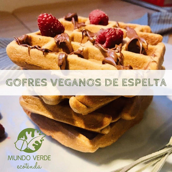 Gofres veganos de espelta