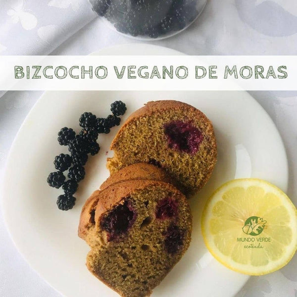 Bizcocho vegano de moras