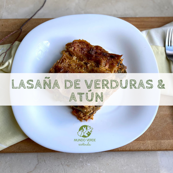 Lasaña de verduras y atún