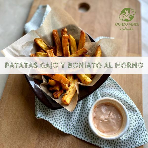 Patatas gajo y boniato al horno